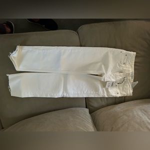 NWT Zara white cropped jeans, size 4 slim